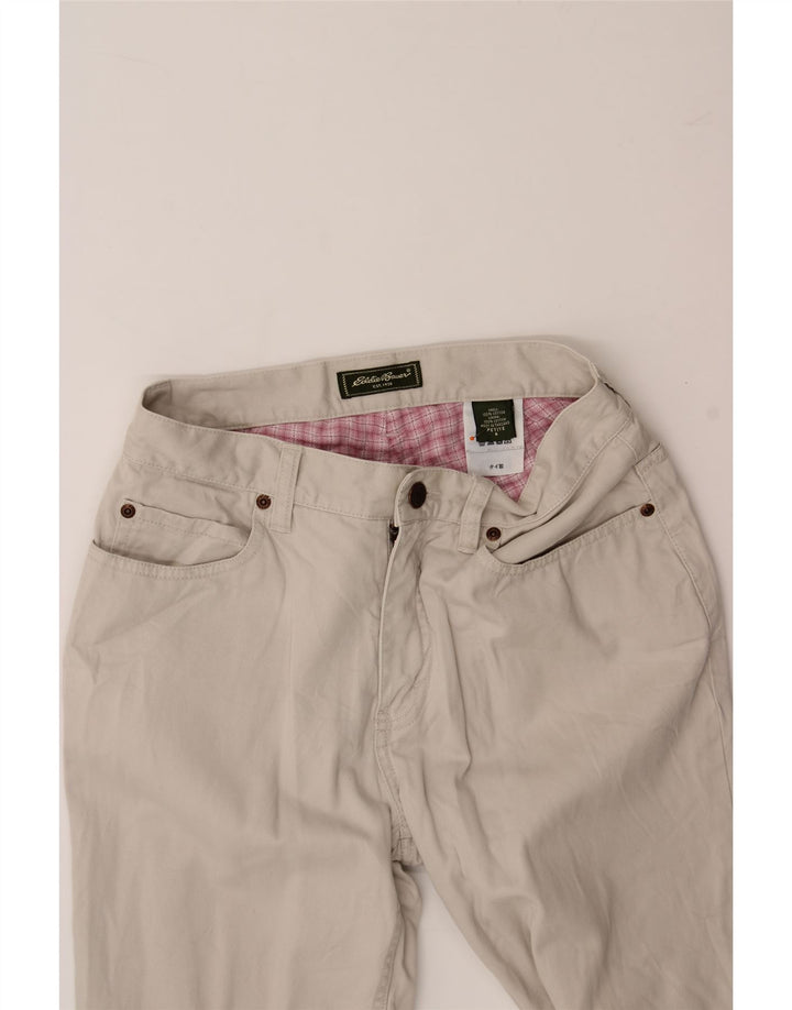 EDDIE BAUER Womens Petite Casual Trousers US 6 Medium W28 L28 Beige Vintage Eddie Bauer and Second-Hand Eddie Bauer from Messina Hembry 