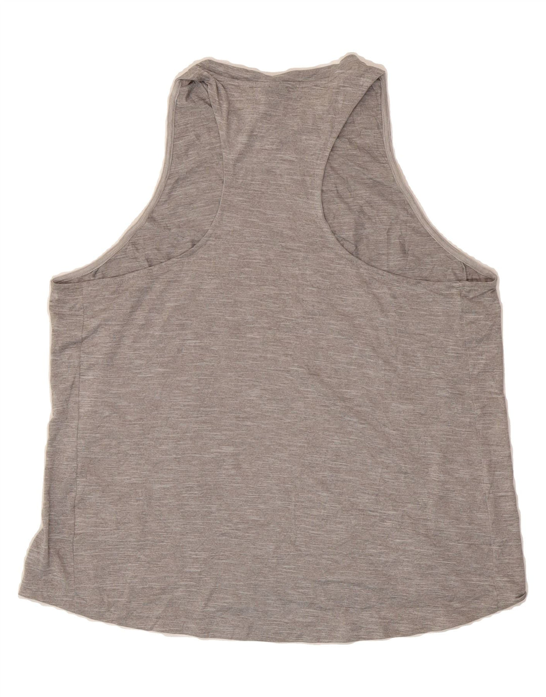 ADIDAS Womens Graphic Vest Top UK 20/22 XL Grey Flecked Polyester Vintage Adidas and Second-Hand Adidas from Messina Hembry 