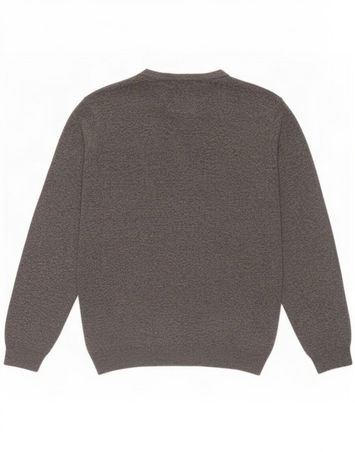 Marks & Spencer Herre sweater med rund hals, medium grå flækket