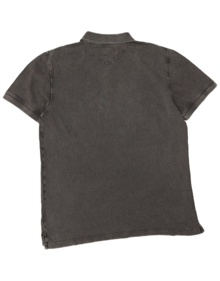White Stuff Herre Polo Shirt Stor Grå Bomuld