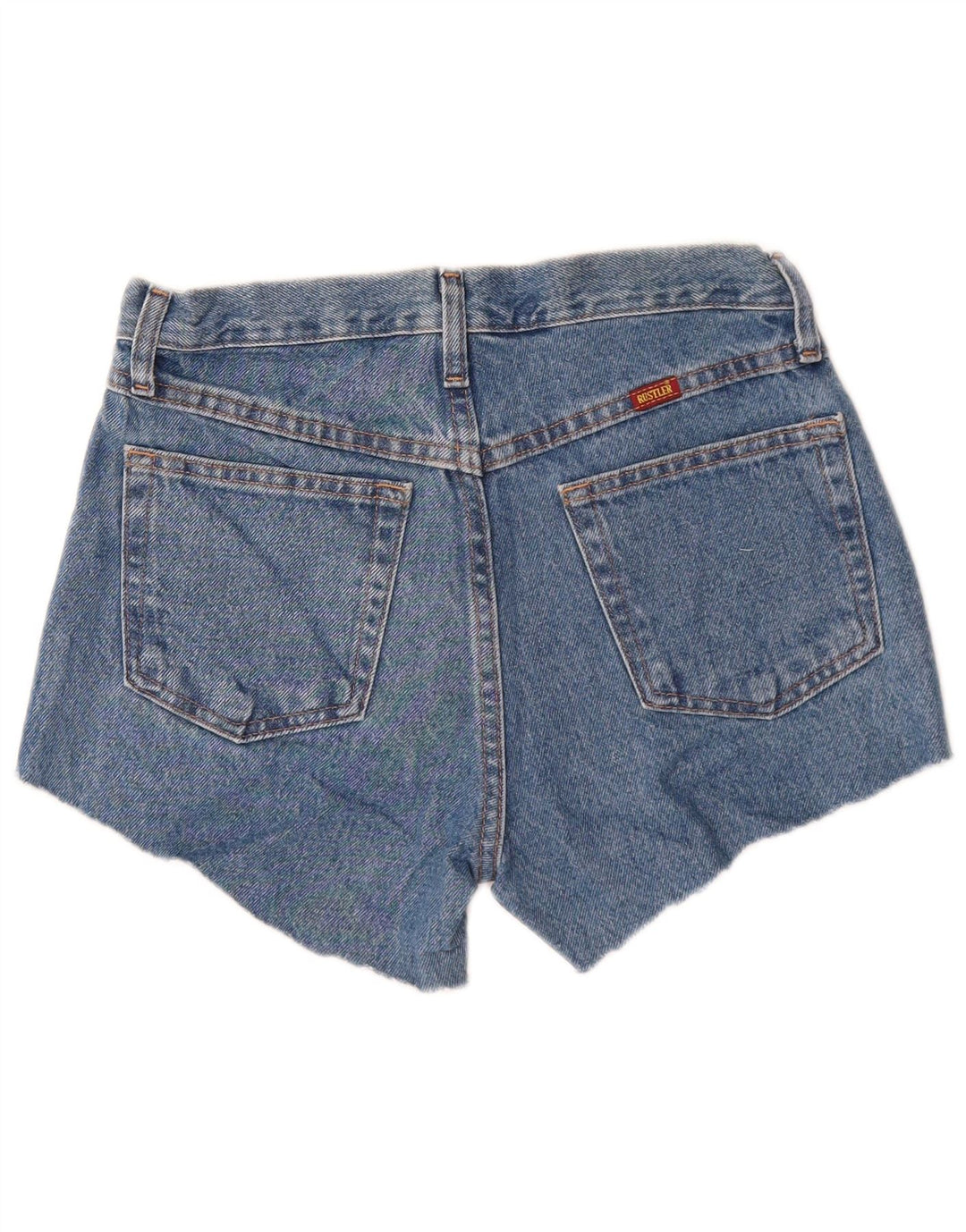 RUSTLER Dame denimshorts W29 Medium Blue Bomuld