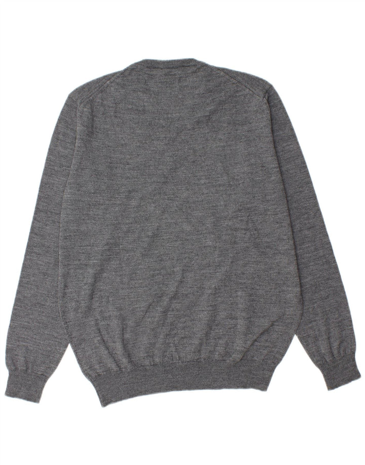 Dacks herre V-hals sweater 2XL grå uld