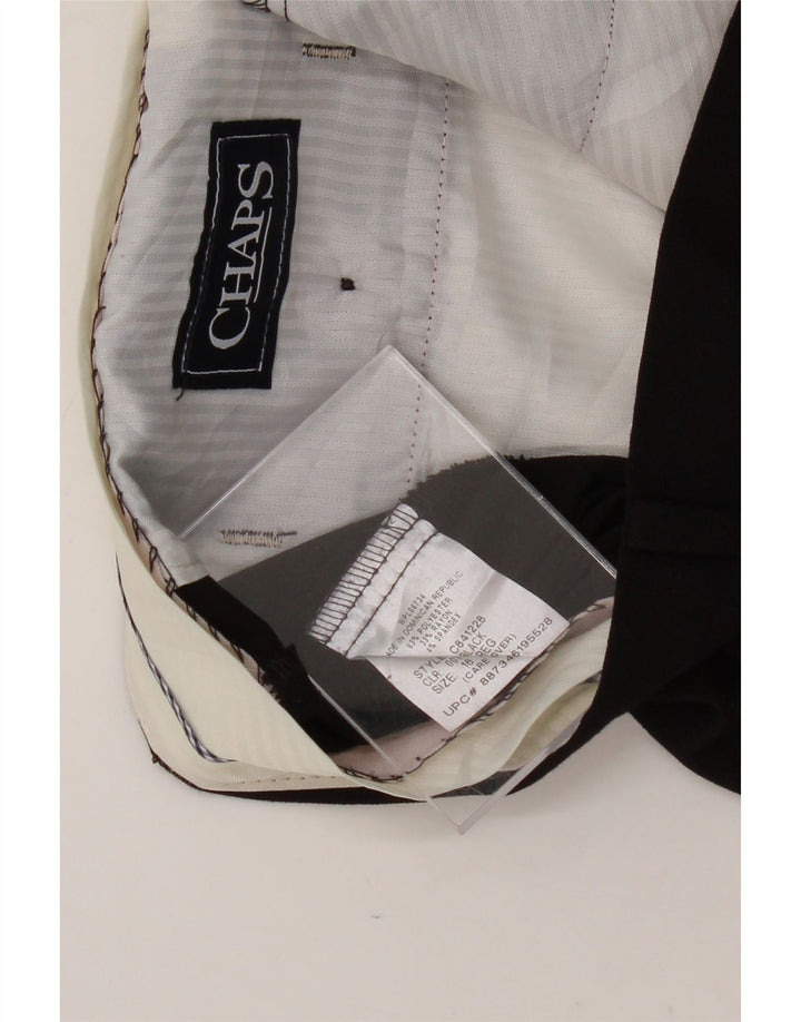 CHAPS Boys Straight Chino Trousers 15-16 Years W28 L28 Black Polyester Vintage Chaps and Second-Hand Chaps from Messina Hembry 