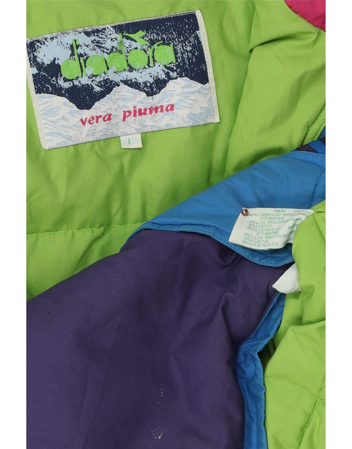 DIADORA Pigeskijakke 9-10 år Stor flerfarvet Colourblock