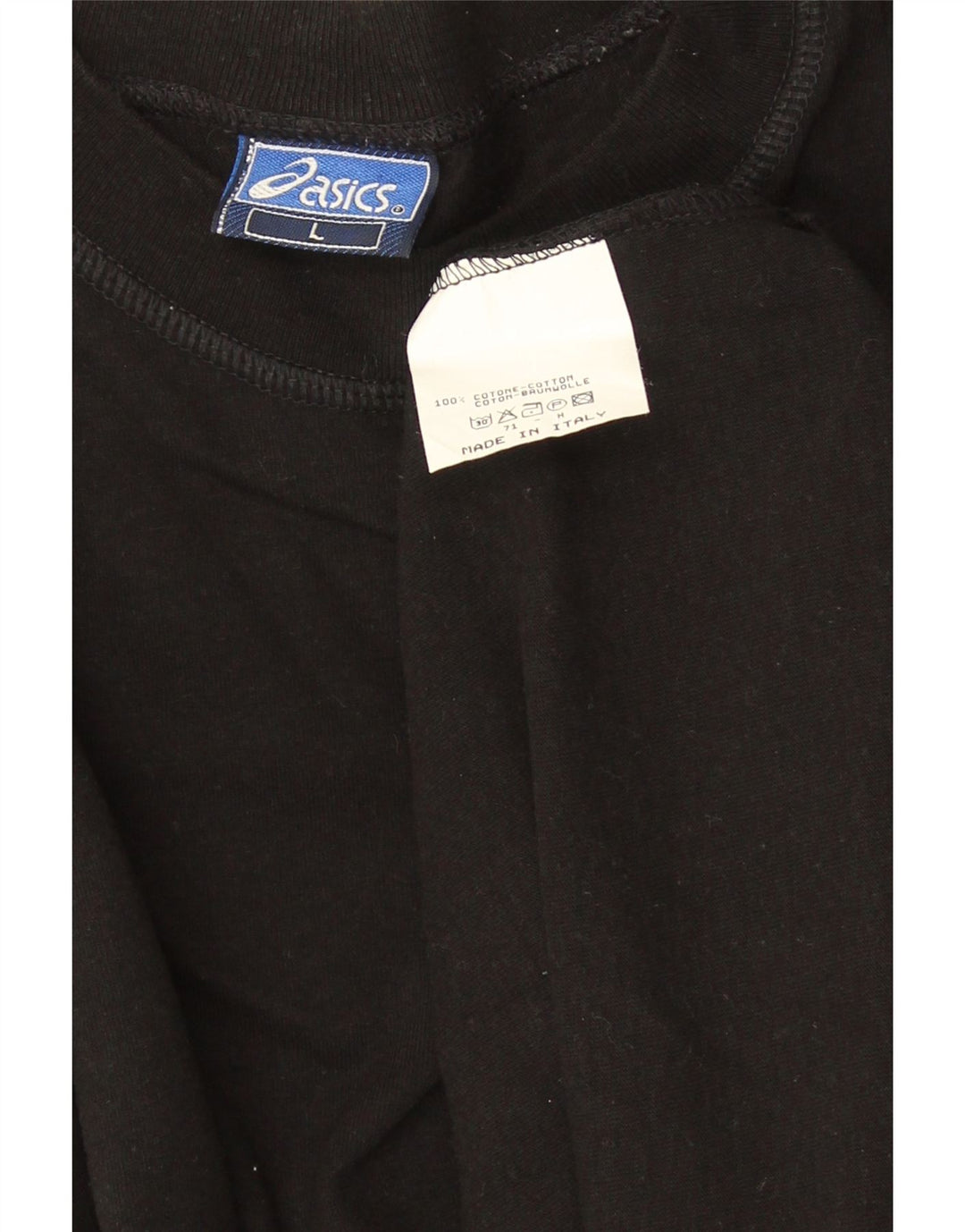 Asics Herre Top Langærmet Stor Sort Bomuld