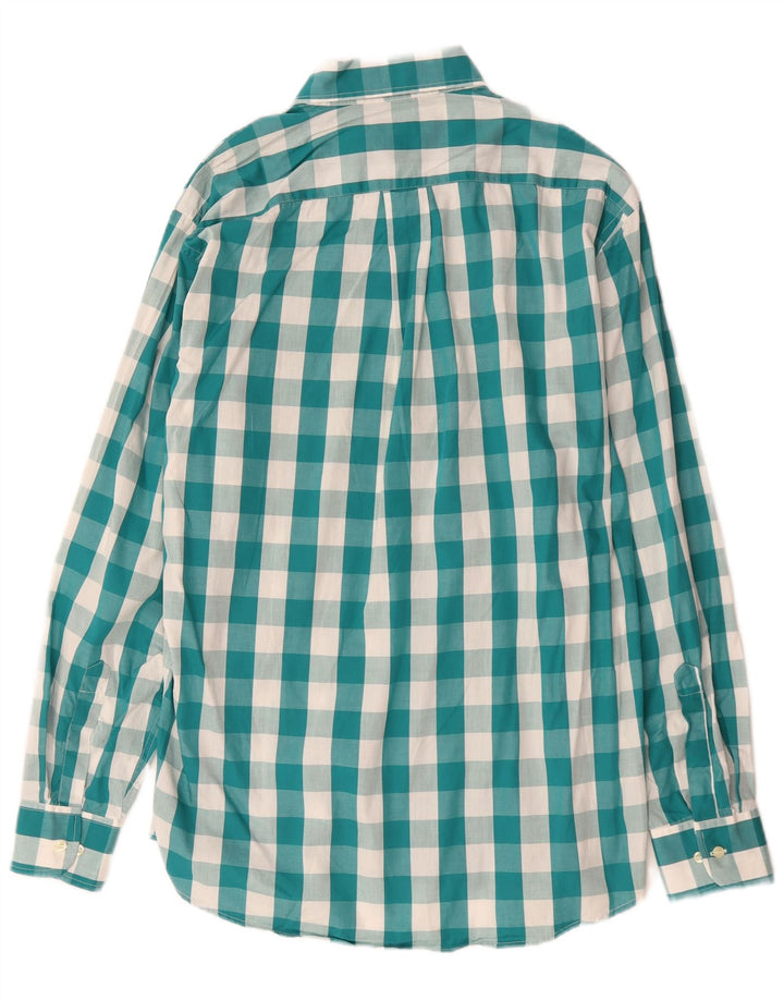 Enara Camicece Herreskjorte Medium Green Gingham Cotton