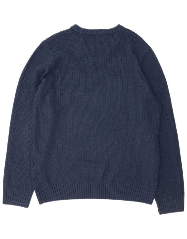Crew Tøj Herre Crew Neck Jumper Sweater Stor Marineblå Akryl