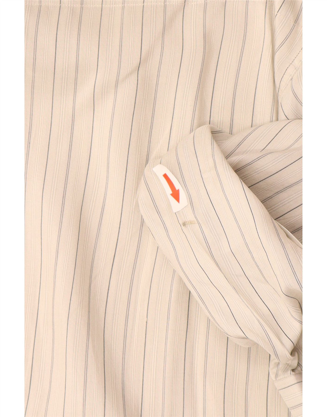 Vintage herreskjorte str. 42 16 1/2 Stor grå nålestribet silke