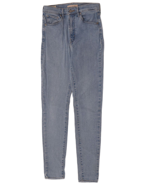 Levi's Womens Mile High Super Skinny Jeans W27 L30 Blue Cotton