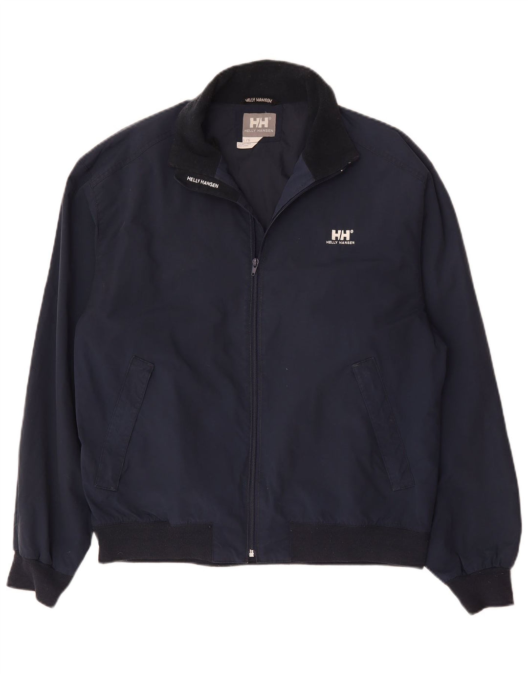 Helly Hansen Herre Bomber Jacket UK 40 Large Navy Blue Nylon