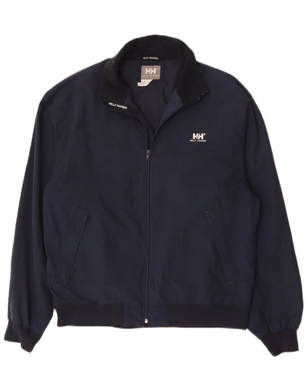 Helly Hansen Herre Bomber Jacket UK 40 Large Navy Blue Nylon