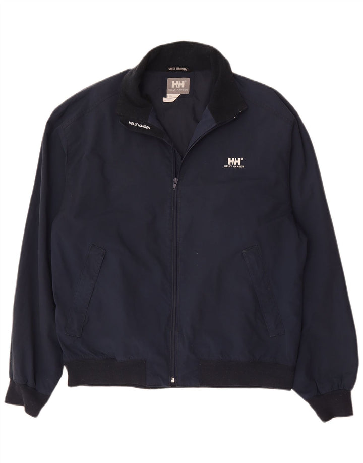 Helly Hansen Herre Bomber Jacket UK 40 Large Navy Blue Nylon