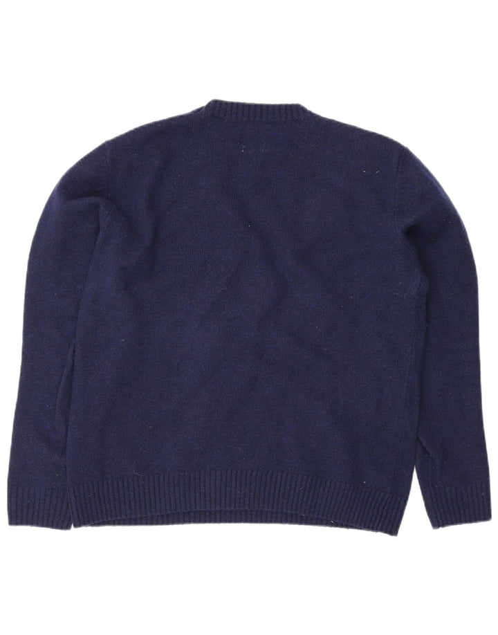 Levi's Dame Standard Fit Jumper Sweater UK 14 Medium Navy Blue