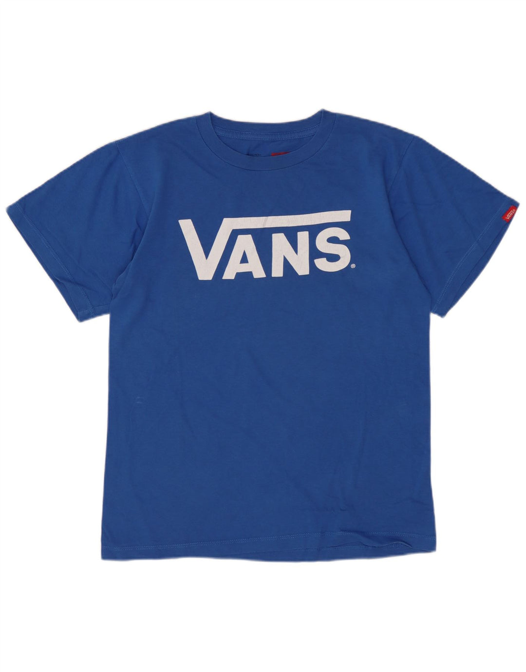 Vans Dame Classic Fit Grafisk T-Shirt Top UK 6 XS Blå