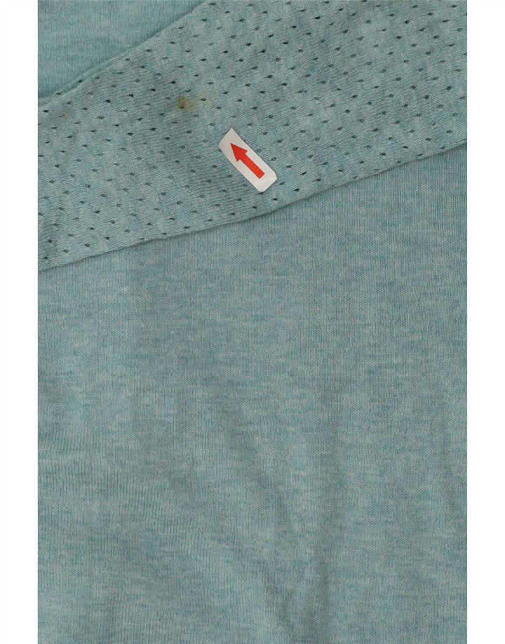 White Stuff Dame Cardigan Sweater UK 10 Small Blue Cotton