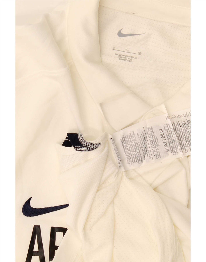 Nike grafisk poloshirt til mænd XL Off White Polyester