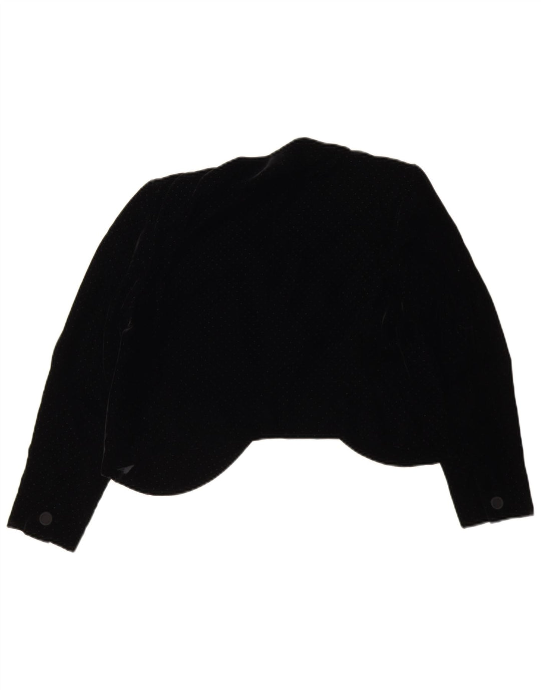 Vintage Dame Bolero Jacket UK 14 Medium Black Spotted