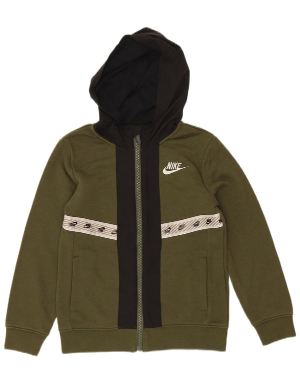 Nike Drenge Træningsdragt med hætte Topjakke 6-7 år Large Green Sports