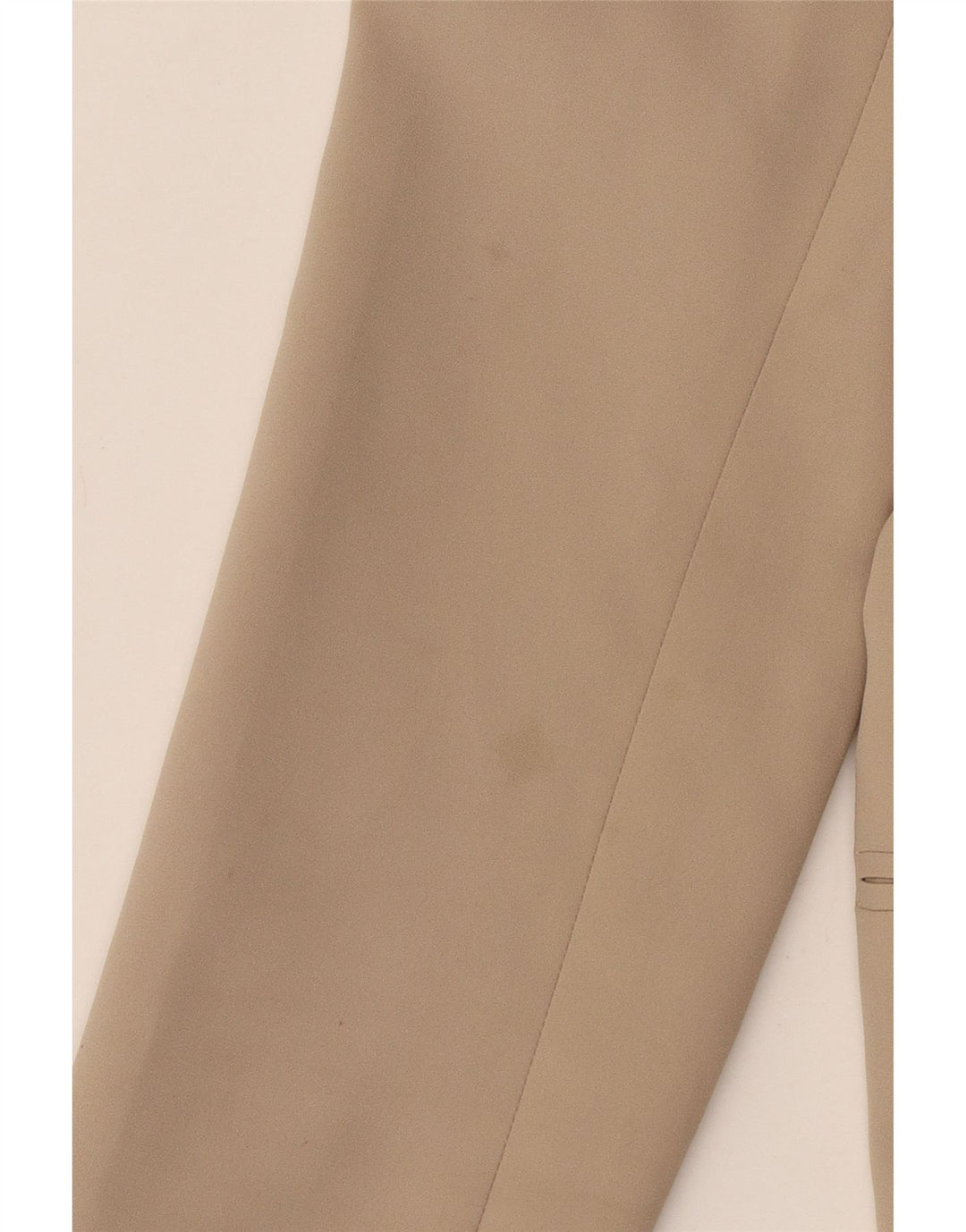 Benetton Dame 1 Knap Blazer Jakke UK 12 Medium Beige