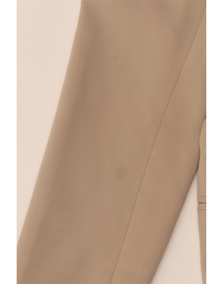 Benetton Dame 1 Knap Blazer Jakke UK 12 Medium Beige