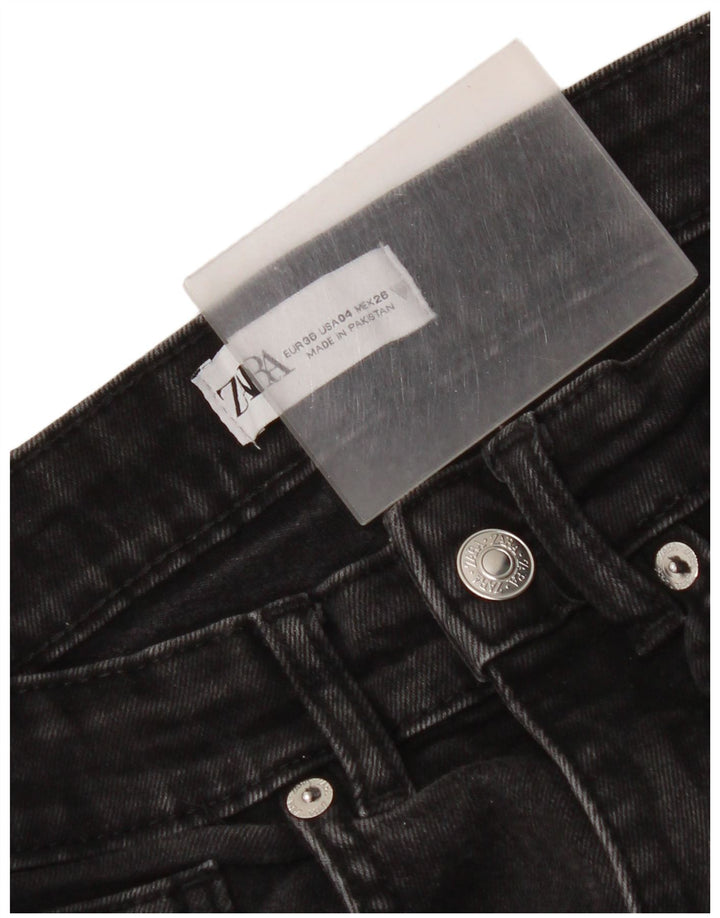 Zara Dame Bootcut Jeans EU 36 XS W26 L25 Sort
