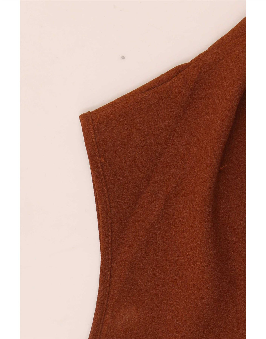Næste Kvinders Ærmeløs Skede Kjole UK 16 Large Brown Polyester