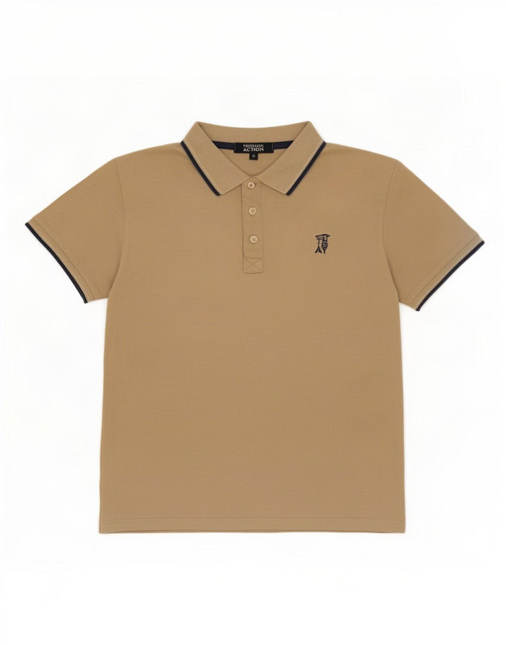 Trussardi herre poloshirt Medium beige bomuld