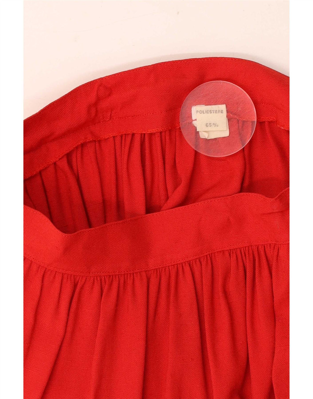 Vintage A-line nederdel til kvinder W25 XS rød polyester