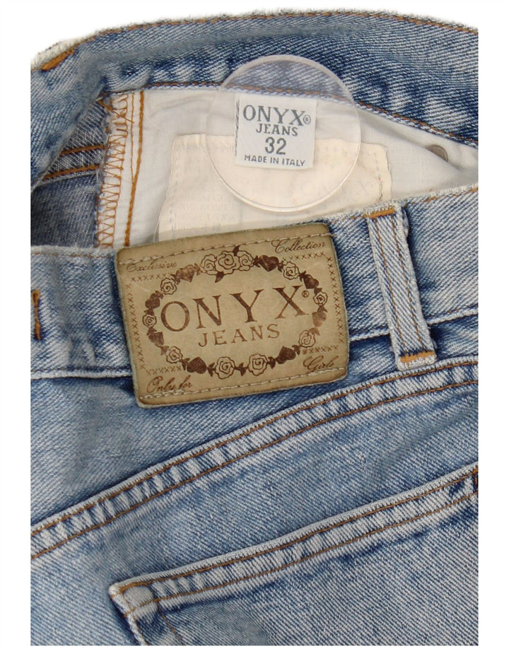 Onyx koniske jeans til kvinder W32 L29 blå bomuld