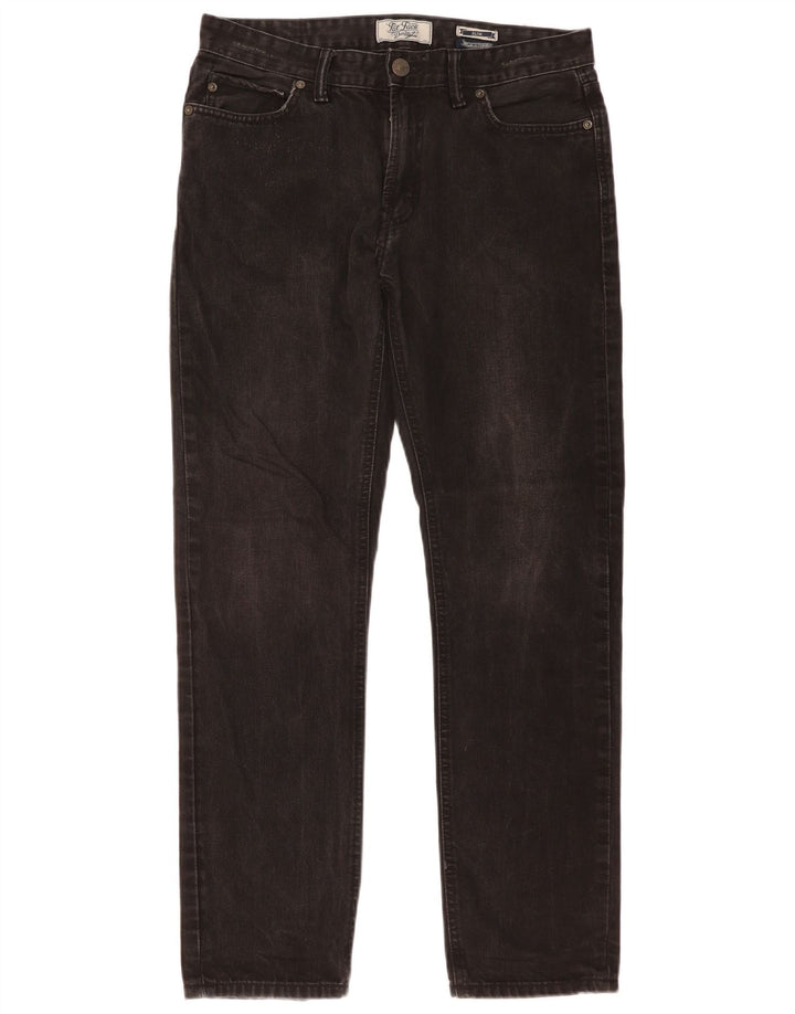 Fat Face Dame Slim Jeans W34 L31 Sort Bomuld