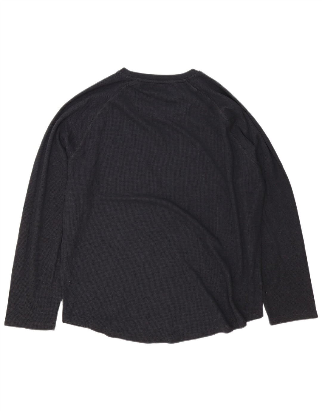 Crew Clothing Herre Top Langærmet 2XL Sort Bomuld