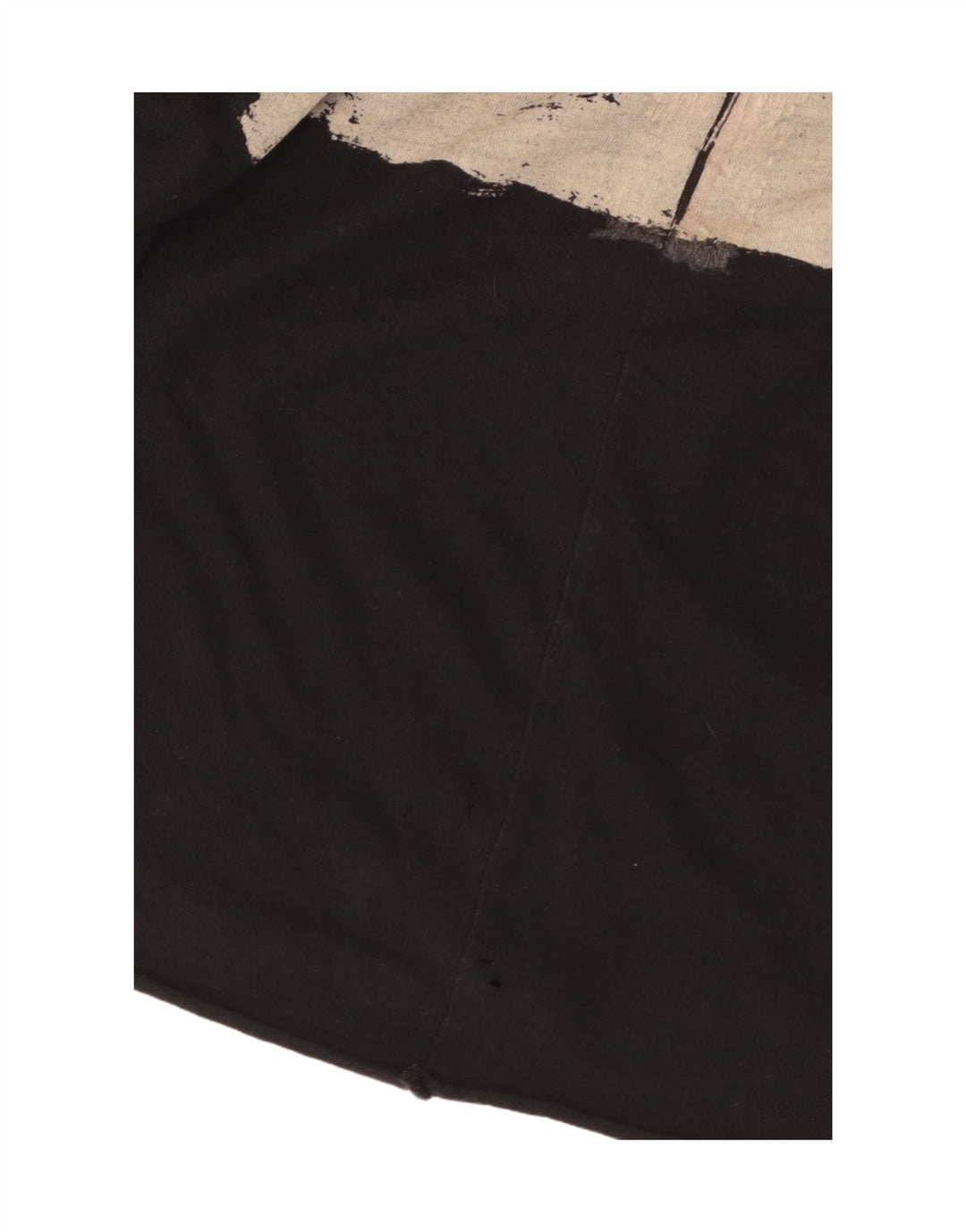 Zara Grafisk T-Shirt Top UK 12 Medium Sort