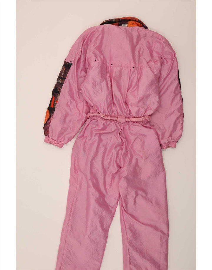 Vintage Dame Vendbar Ski Jumpsuit IT 42 Medium Flerfarvet Geometrisk
