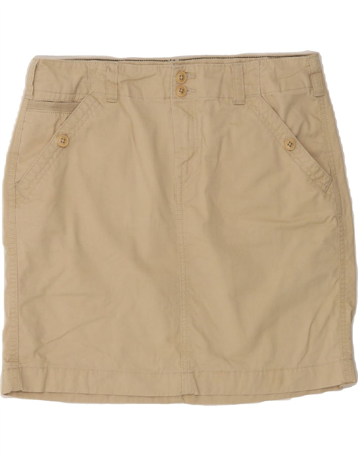 TOMMY HILFIGER Womens Mini Skirt US 6 Medium W32 Beige Cotton Vintage Tommy Hilfiger and Second-Hand Tommy Hilfiger from Messina Hembry 