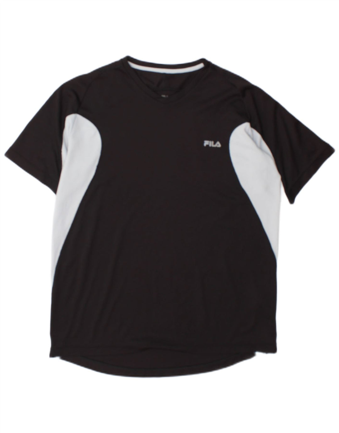 Fila Herre T-Shirt Top Stor Sort Colourblock