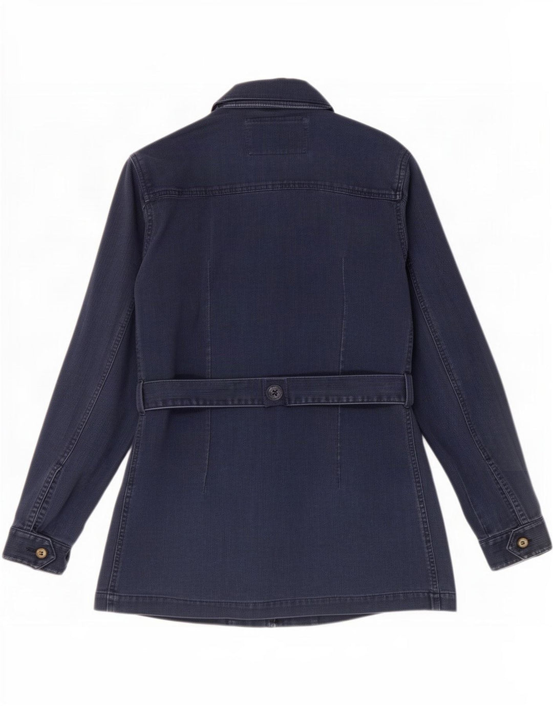 Rifle Dame Military Jacket UK 10 Small Navy Blue Bomuld