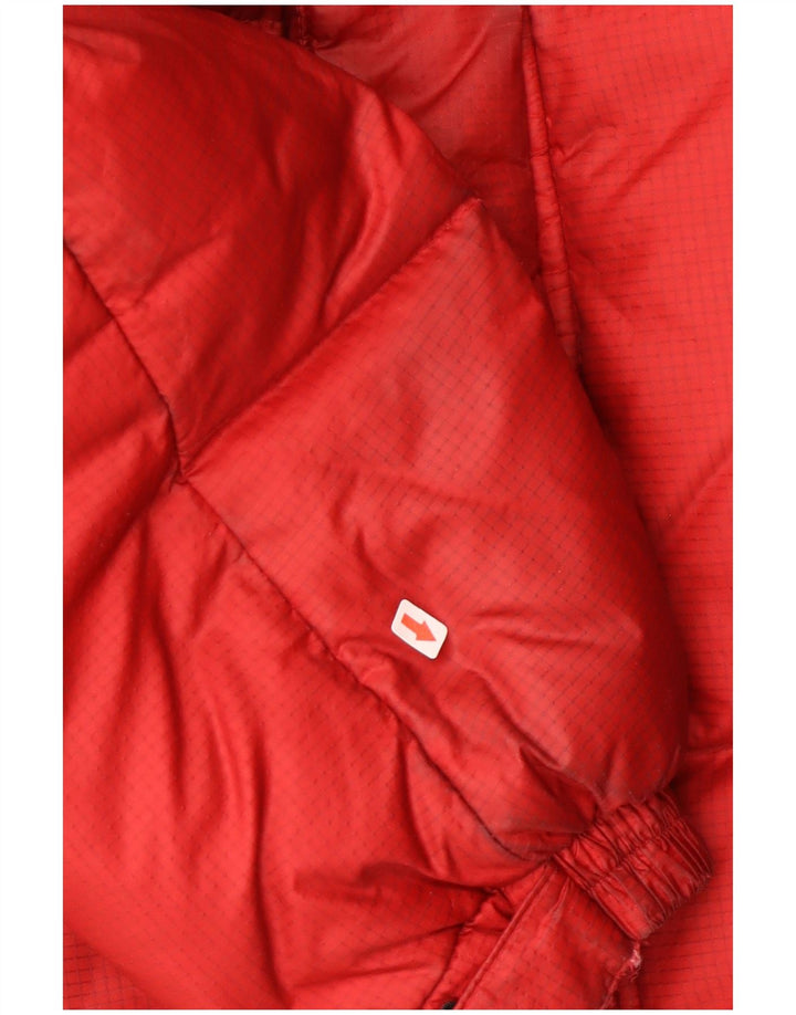 Dickies Herre hættepolstret jakke UK 38 Medium Rød Colourblock Nylon