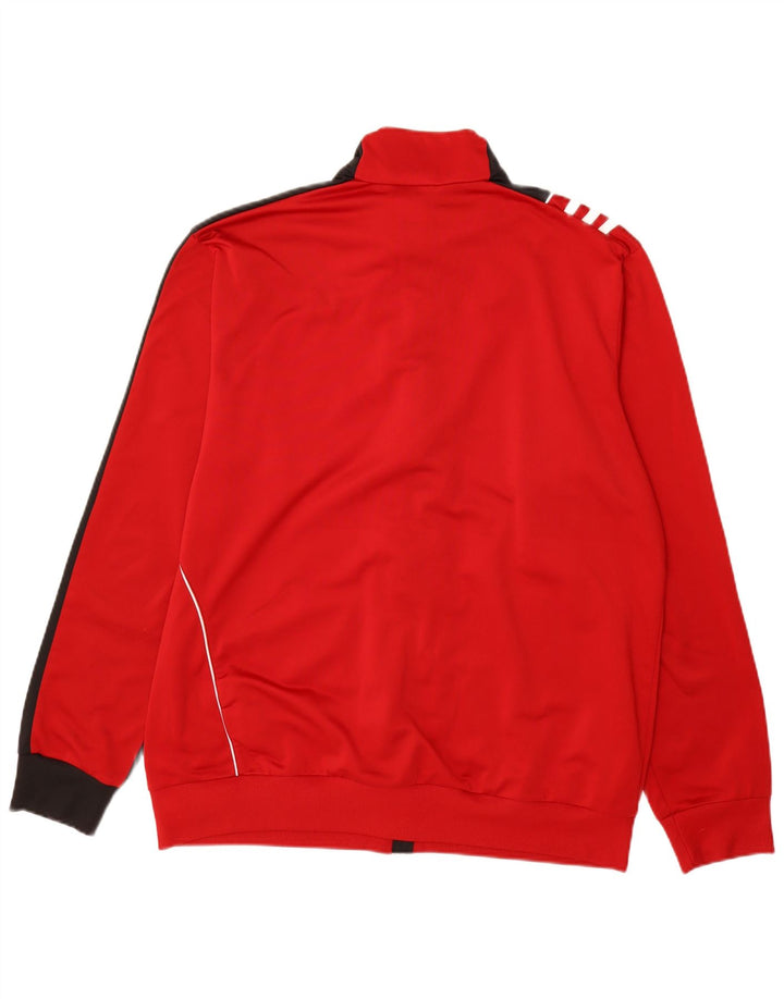 ADIDAS Træningsdragt til mænd, topjakke UK 46/48 XL Rød Colourblock Polyester