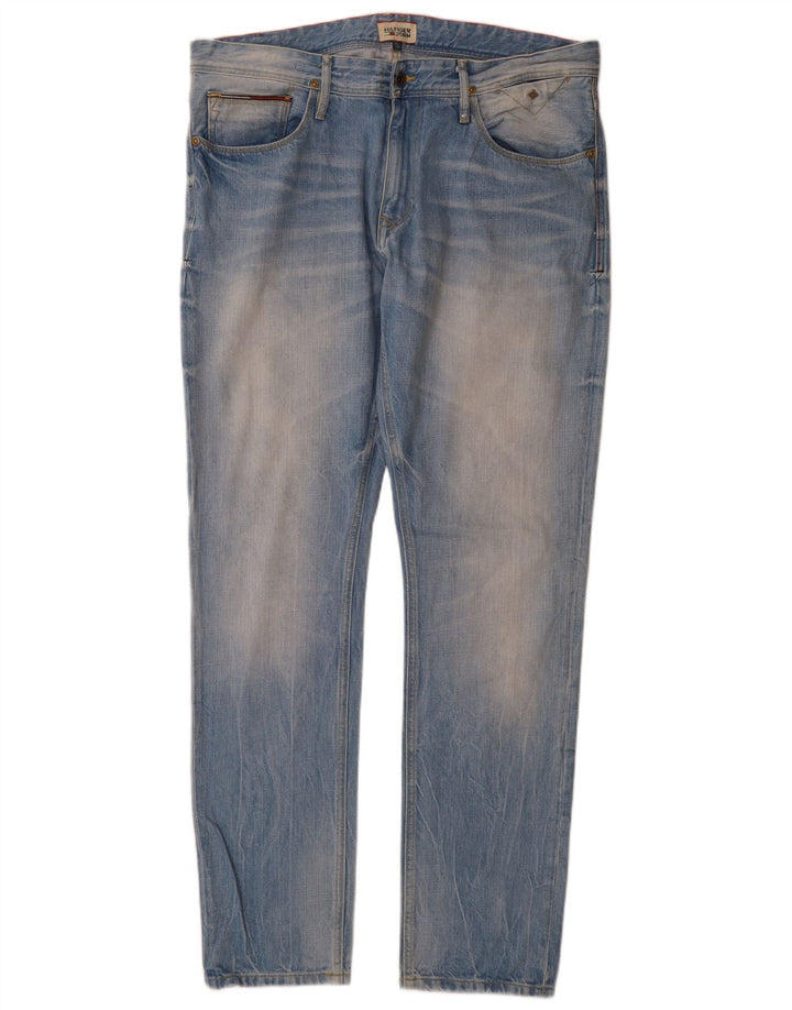 Tommy Hilfiger Herre Slim Jeans W36 L34 Blå Bomuld