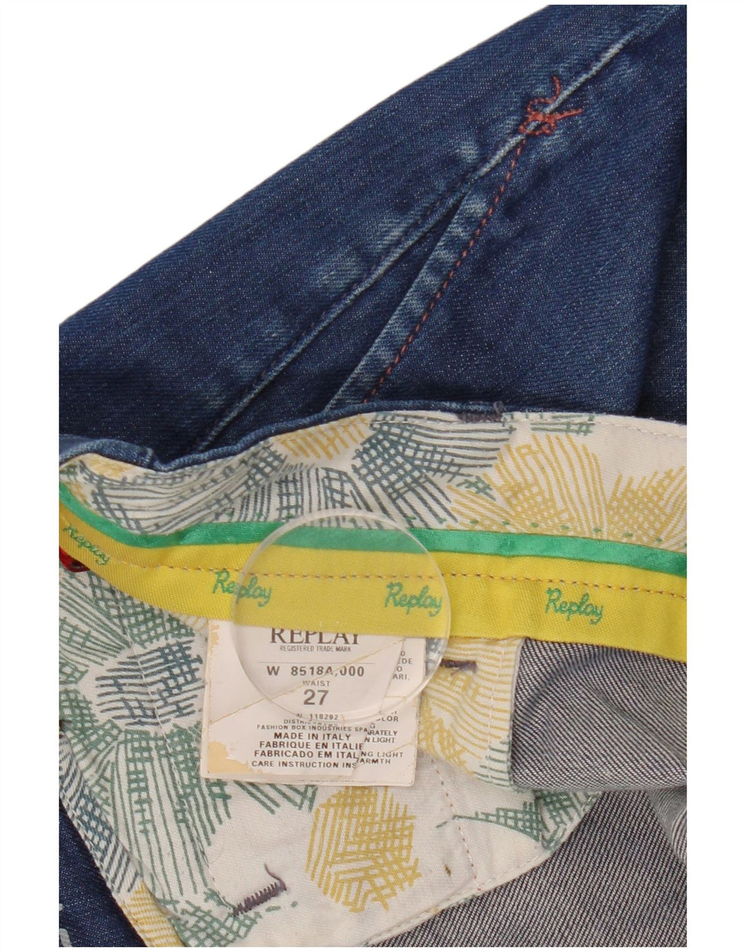 REPLAY Dame denimshorts W27 Small Blue Cotton