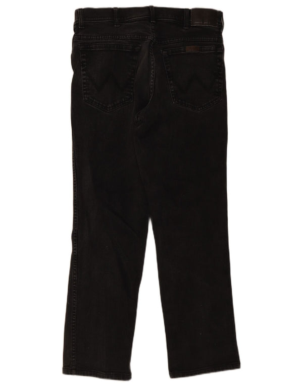 Wrangler Herre Regular Fit Straight Jeans W34 L32 Grå Bomuld