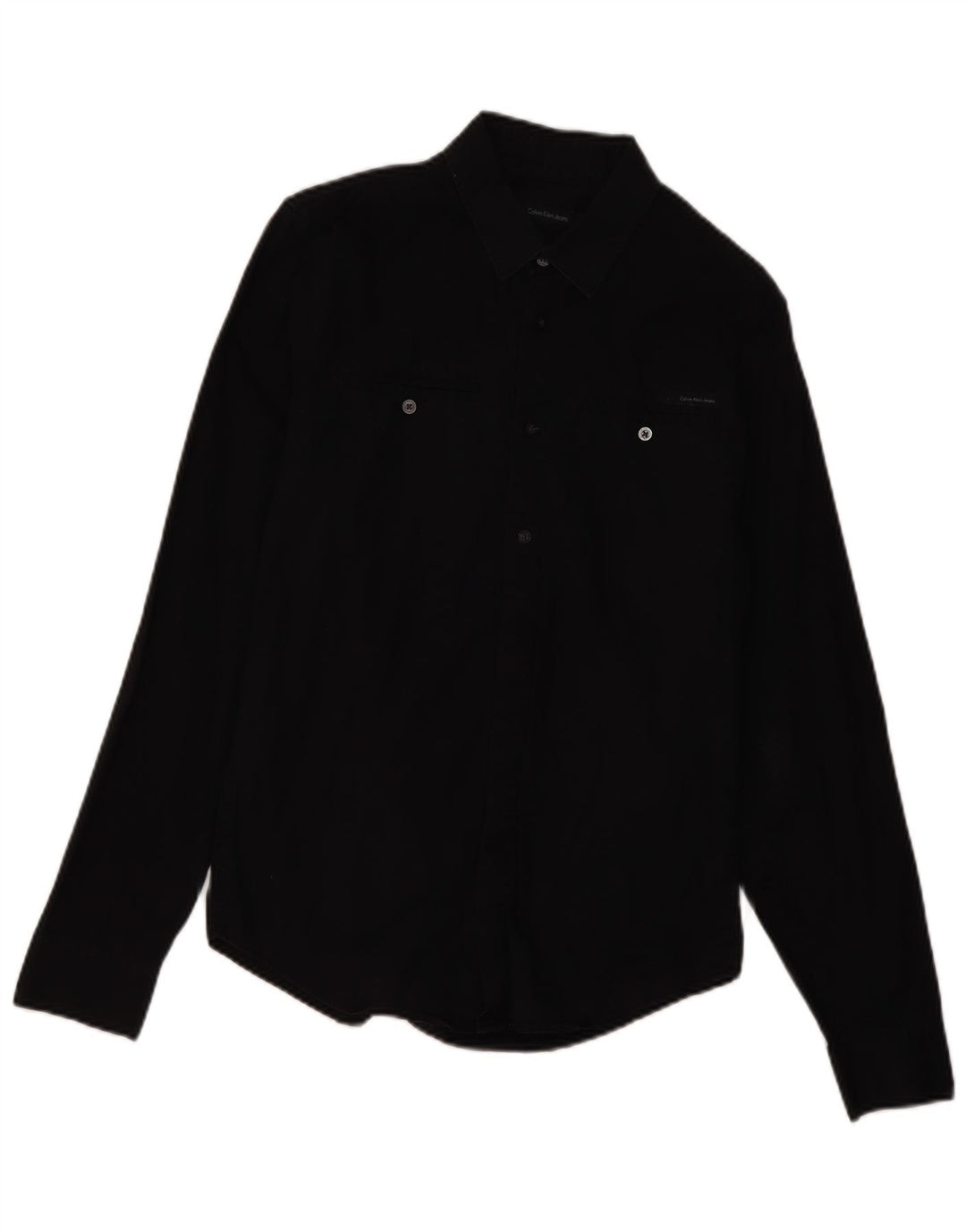 Calvin Klein Herreskjorte Medium Sort Bomuld