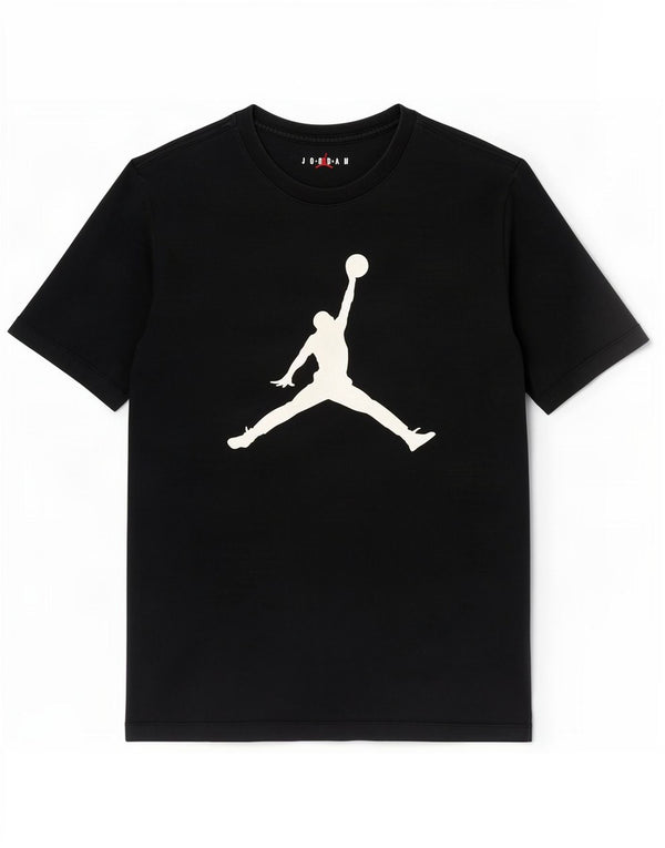 Jordan Herre Standard Fit Grafisk T-Shirt Top Medium Sort Bomuld