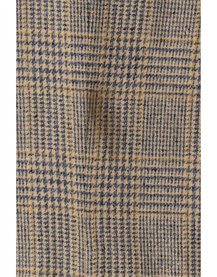 Burberrys Dame 3-knaps blazerjakke UK 12 Medium Blue Houndstooth
