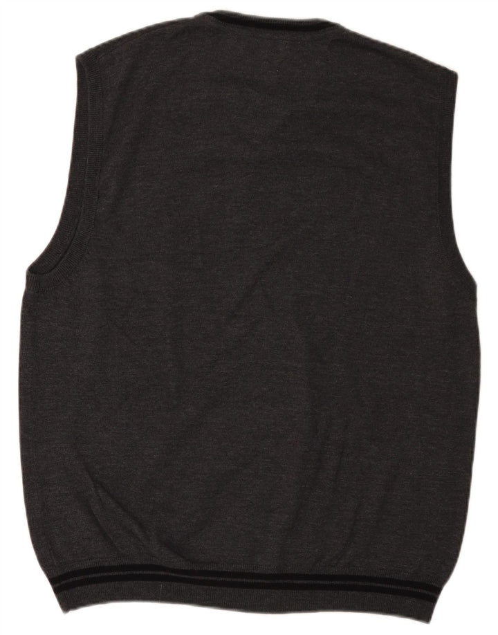 VINTAGE Vest Tank Top Stor Grå Polyacryl