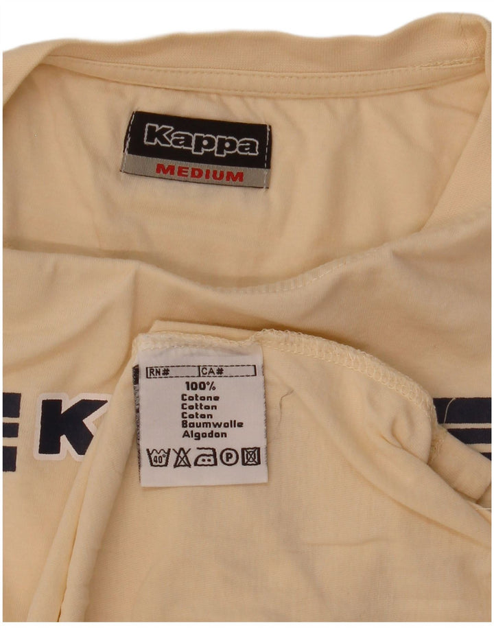 Kappa Herre grafisk T-shirt Top Medium Beige Bomuld