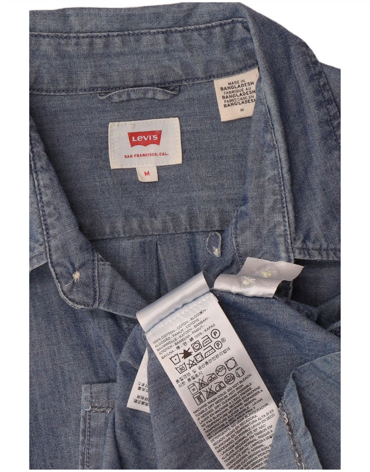 LEVI'S Herreskjorte Medium Blå Bomuld