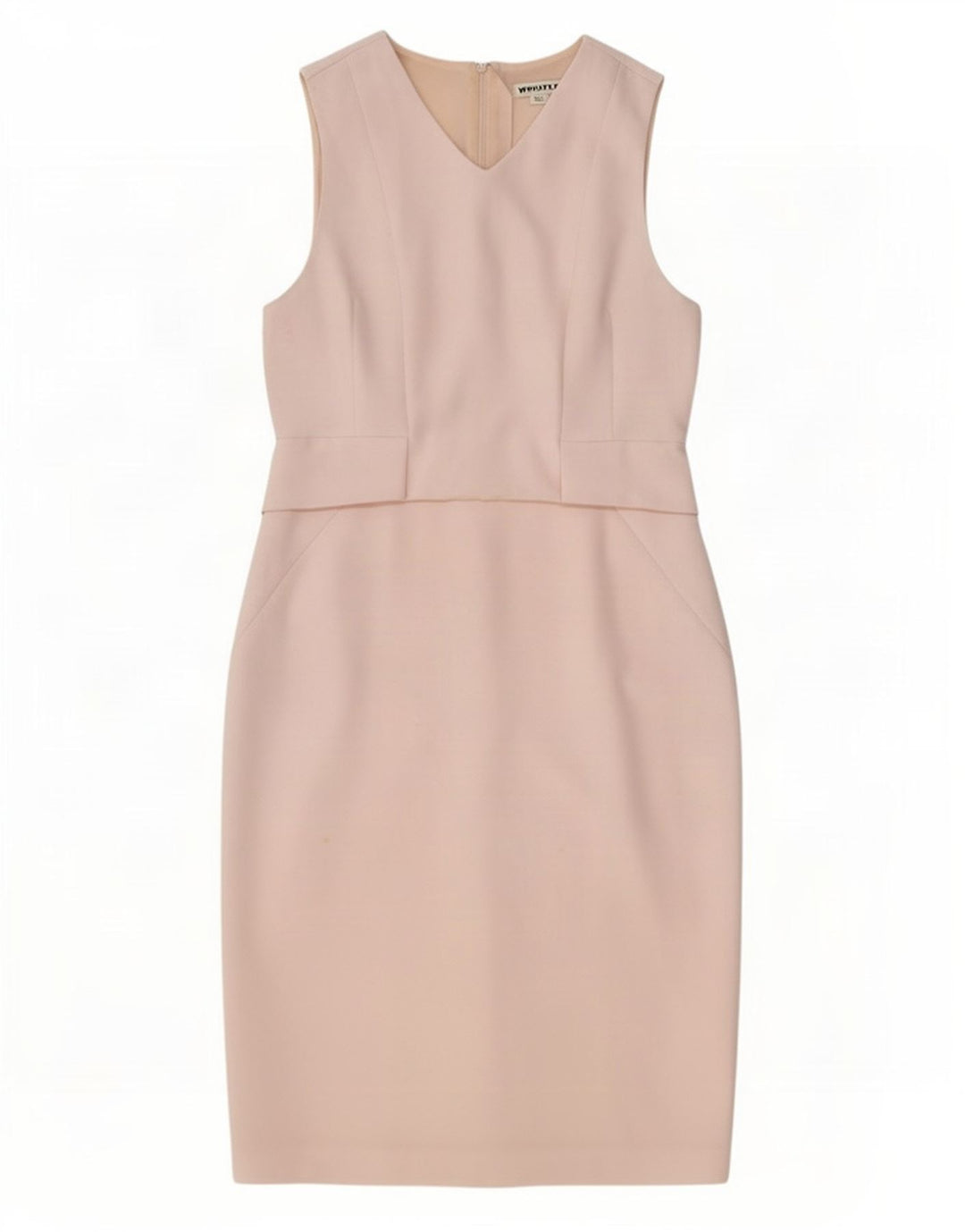 Whistle Womens Sleeveless Sheath Dress UK 12 Medium Pink Polyester