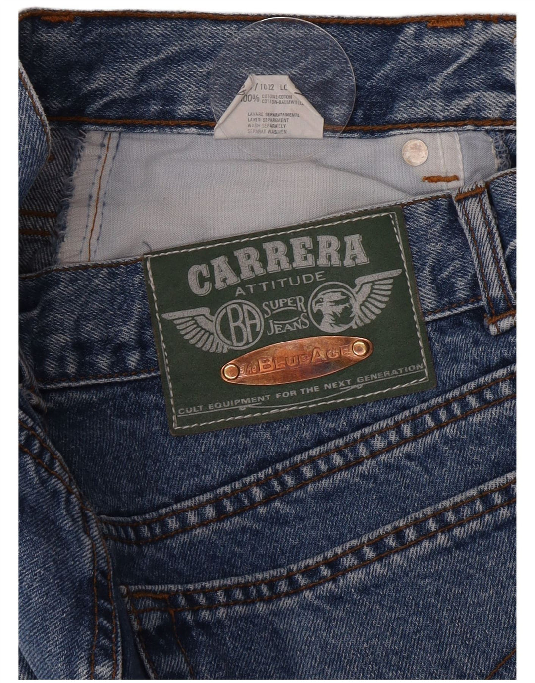 Carrera lige jeans til kvinder W31 L30 blå bomuld