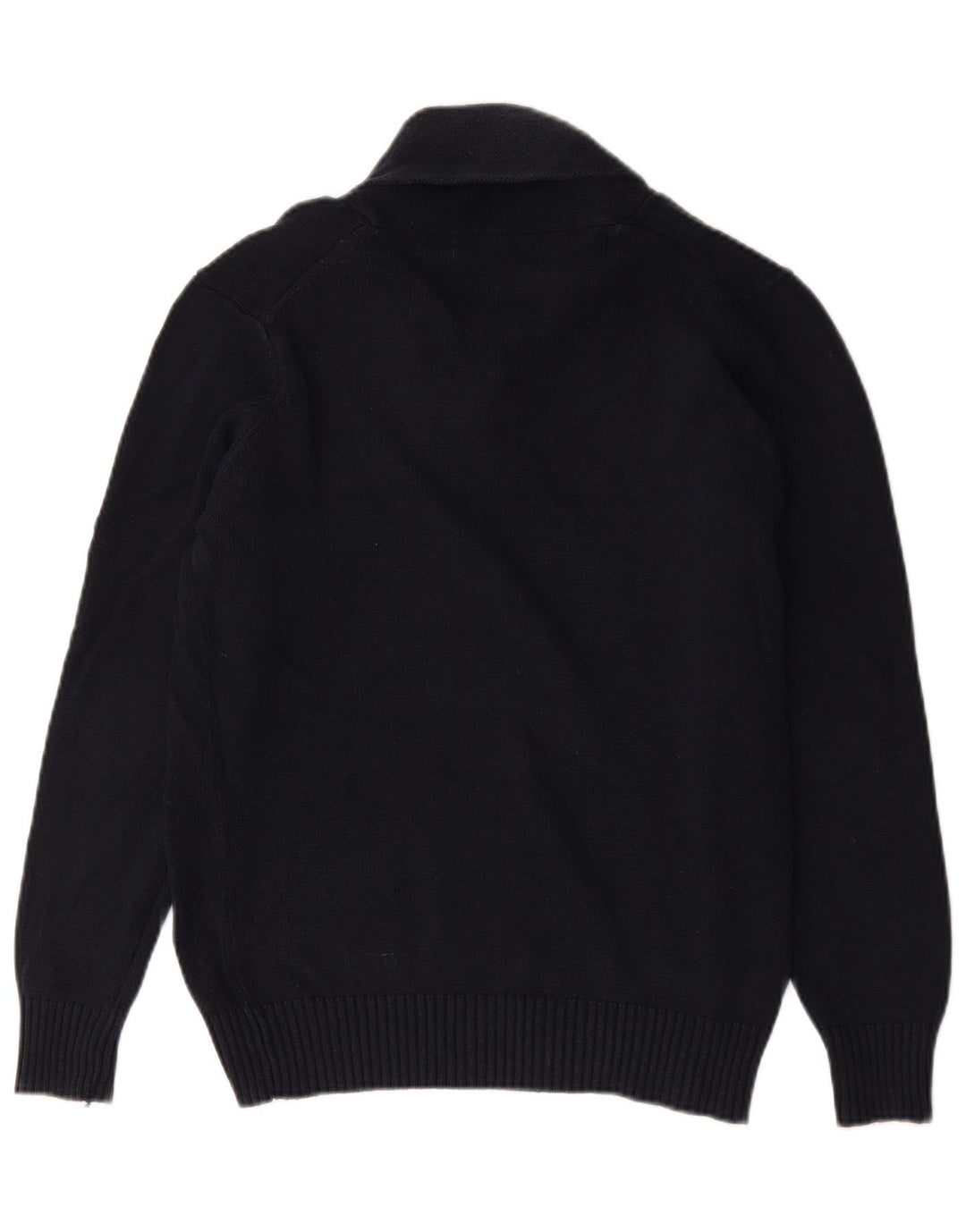 Zara Herre Sjalhalstrøje Sweater Stor Marineblå